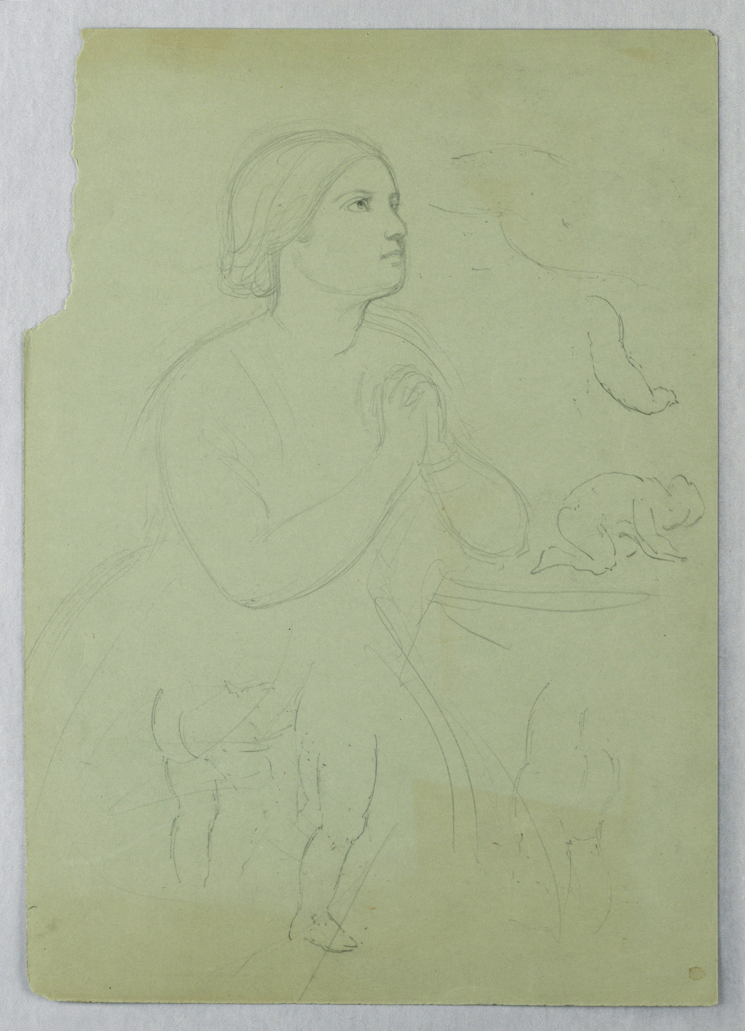 2551x3530 filedrawing, study for communion of t - Communion Drawing
