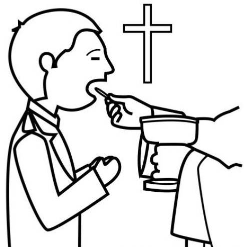 487x492 first communion st john lutheran church - Communion Drawing