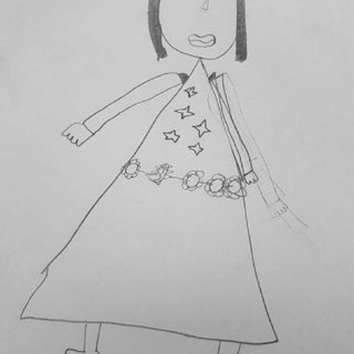 320x320 lily's drawing of what she will look like on communion day - Communion Drawing