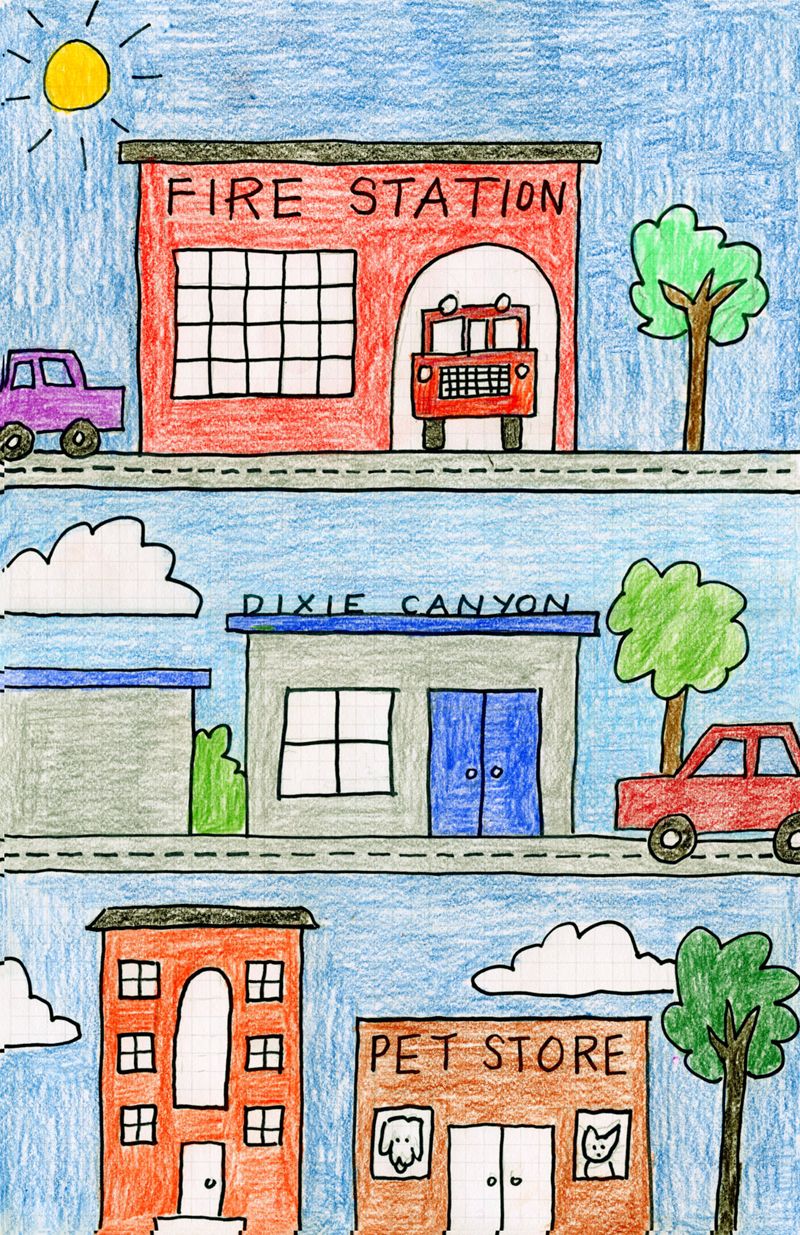 800x1235 My Neighborhood Drawing Art Projects For Kids - Community Drawing