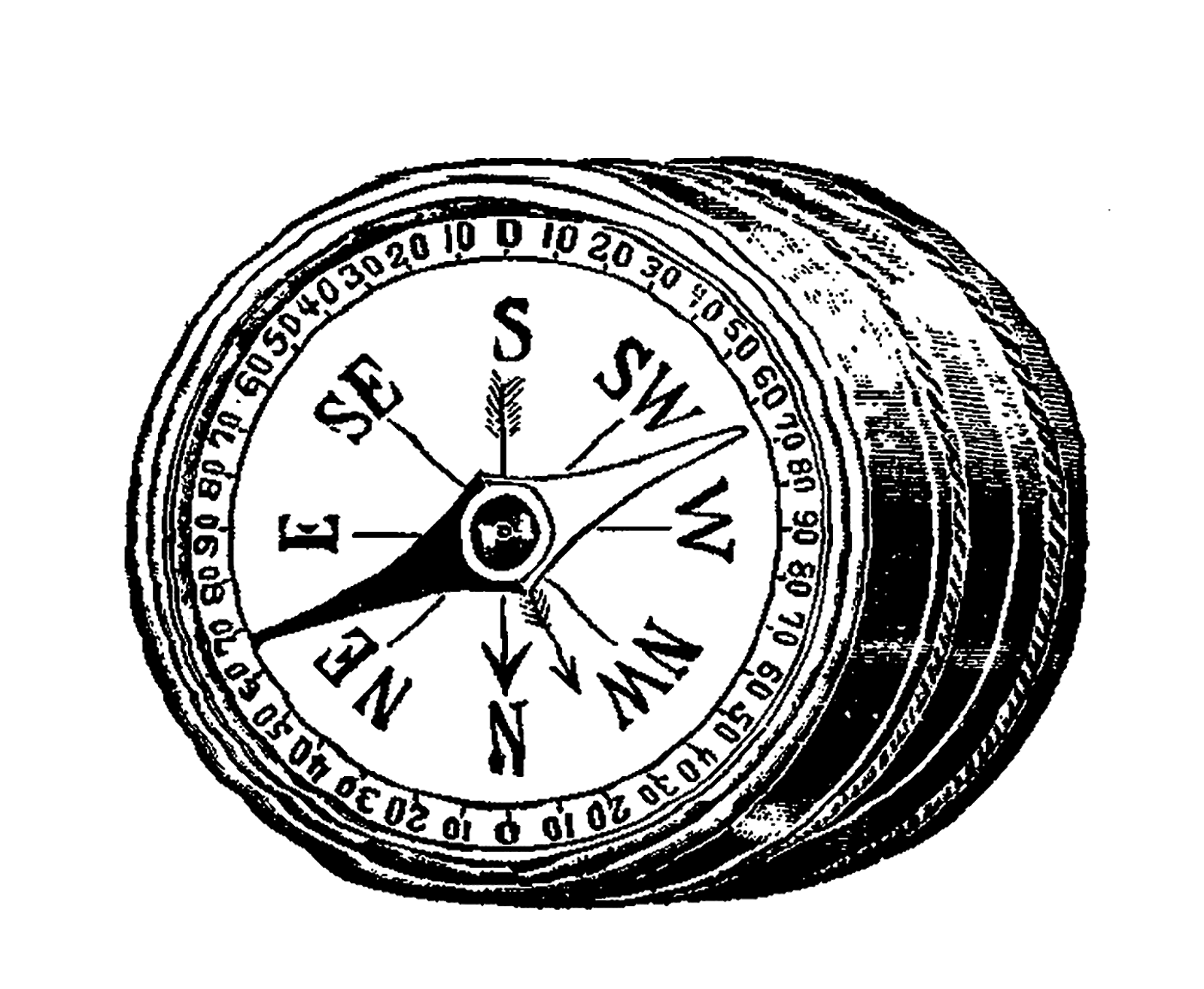 1600x1315 Collection Of Free Clock Drawing Realistic Download On Ui Ex - Compass Clock Drawing