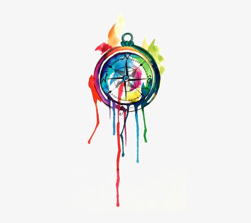 820x728 Drawing Clock Watercolor - Compass Clock Drawing