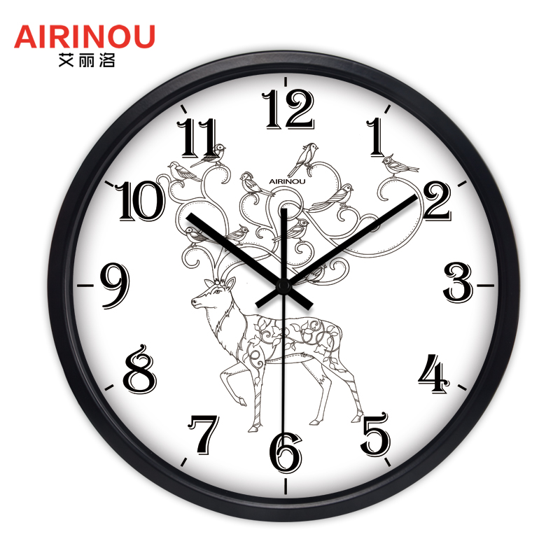 800x800 Airinou Simple Line Drawing Series Owl Deer Compass New Design - Compass Clock Drawing