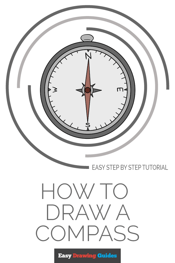 600x900 How To Draw A Compass - Compass Drawing
