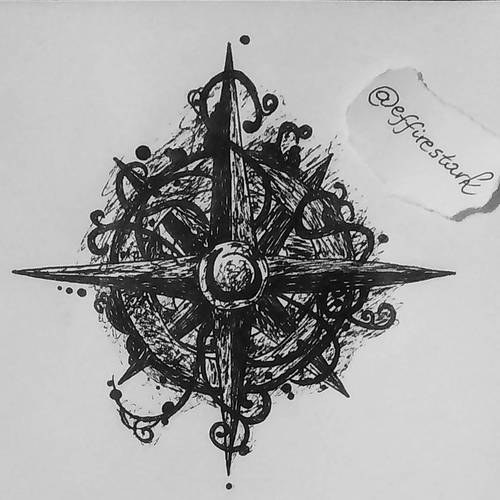500x500 My Drawing Of Compass - Compass Drawing