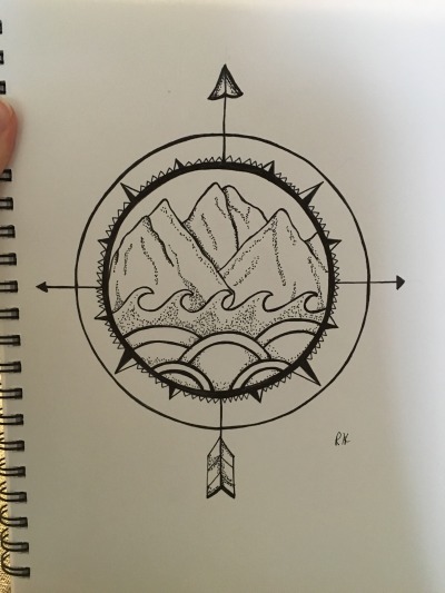 400x533 Arrow Compass Tumblr - Compass Drawing Tumblr