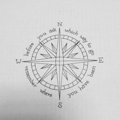 400x400 Compass Rose Tumblr - Compass Drawing Tumblr