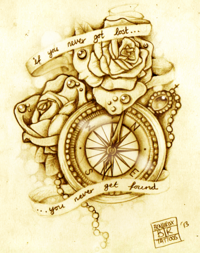 400x506 Compass Rose Tumblr - Compass Drawing Tumblr