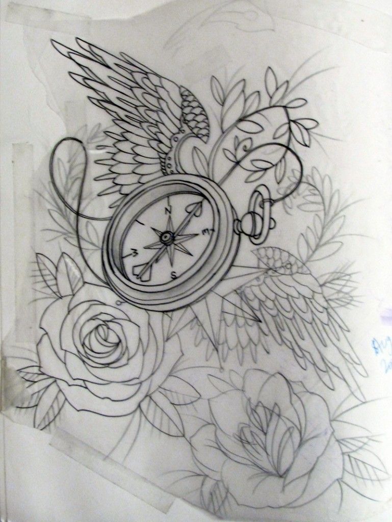 769x1024 compass rose tattoo designs compass tattoos designs tattoos - Compass Flower Drawing