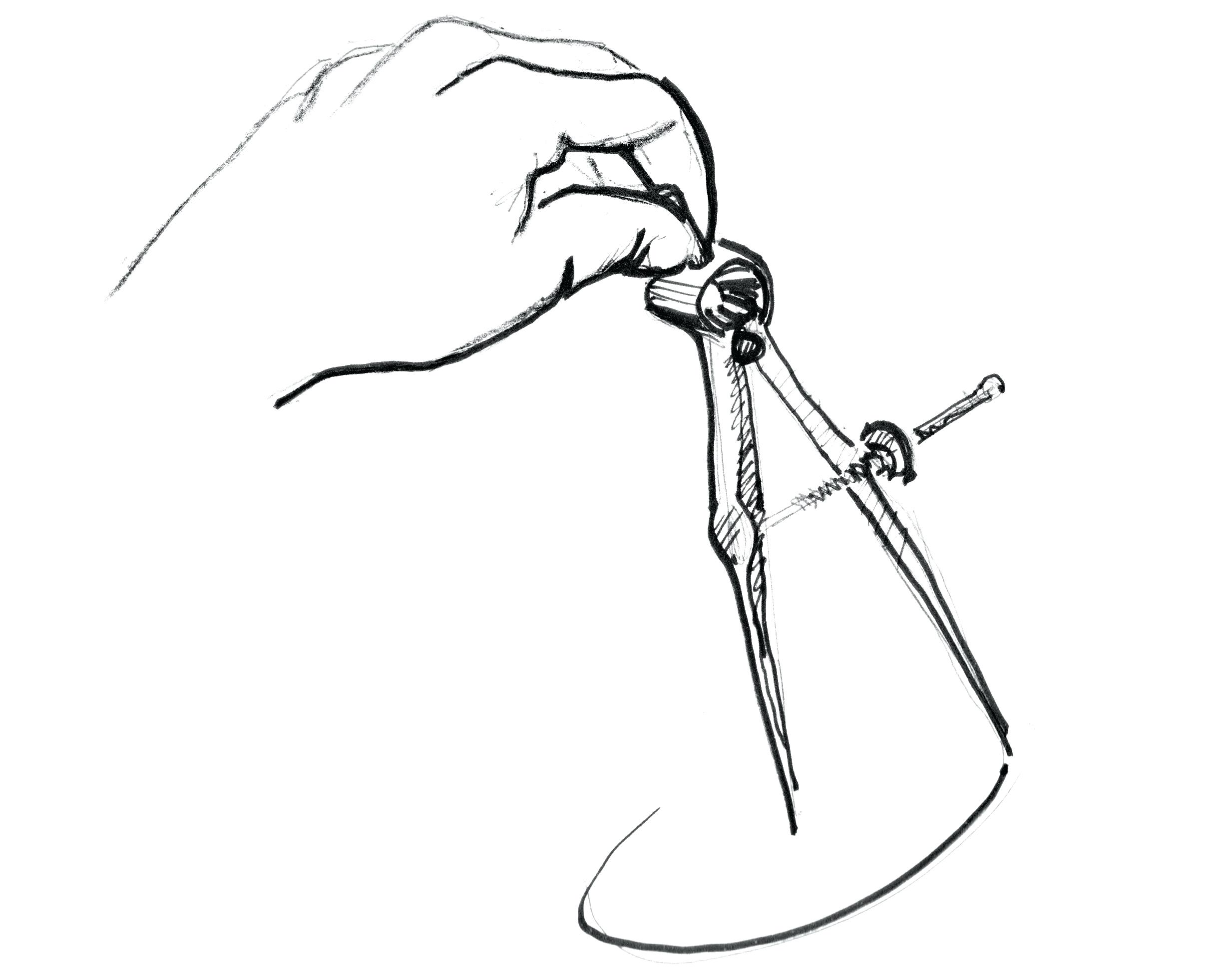 2467x1951 drawn compass math picture of simple compass for drawing circles - Compass For Drawing Circles