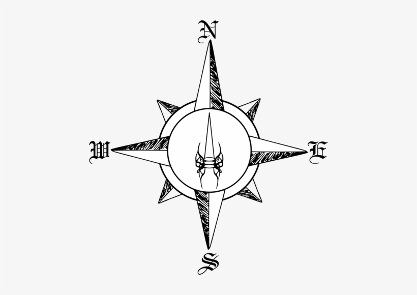820x580 Editable Clip Art Free Compass - Compass Rose Drawing