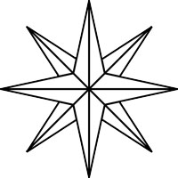 200x200 how to draw a compass rose - Compass Rose Drawing