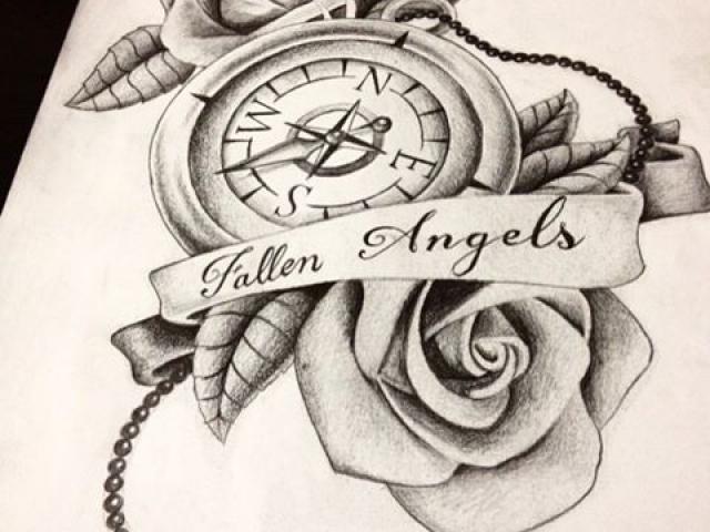 640x480 rose compass drawing - Compass Rose Drawing