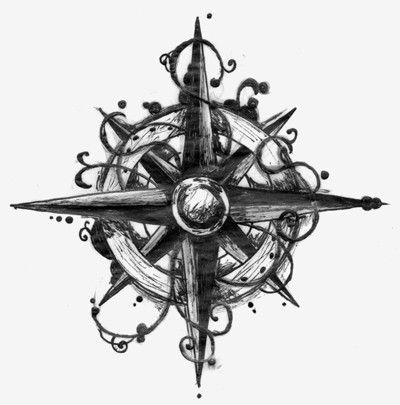 Compass Tattoo Drawing at PaintingValley.com | Explore collection of ...