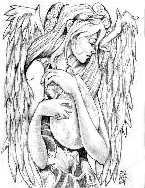 502x650 Compassion Of Iofiel - Compassion Drawing