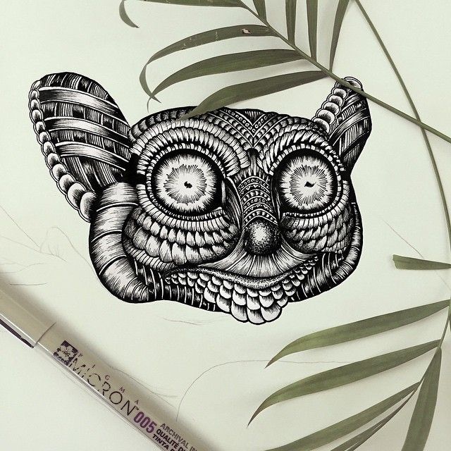 640x640 Detailed Drawings Representing Complex Animal Zentangle Animal - Complex Drawings