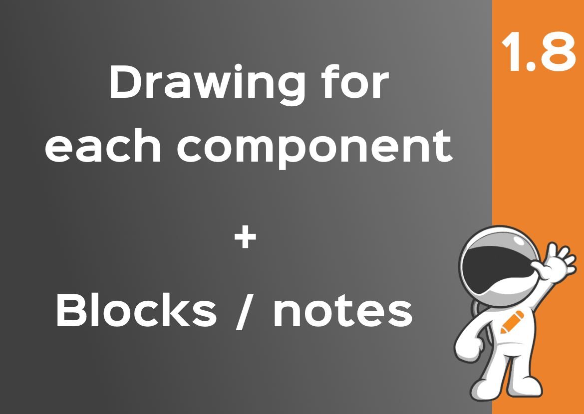 1170x830 Create Drawing For Each Assembly Component + Smart Blocks - Component Drawing