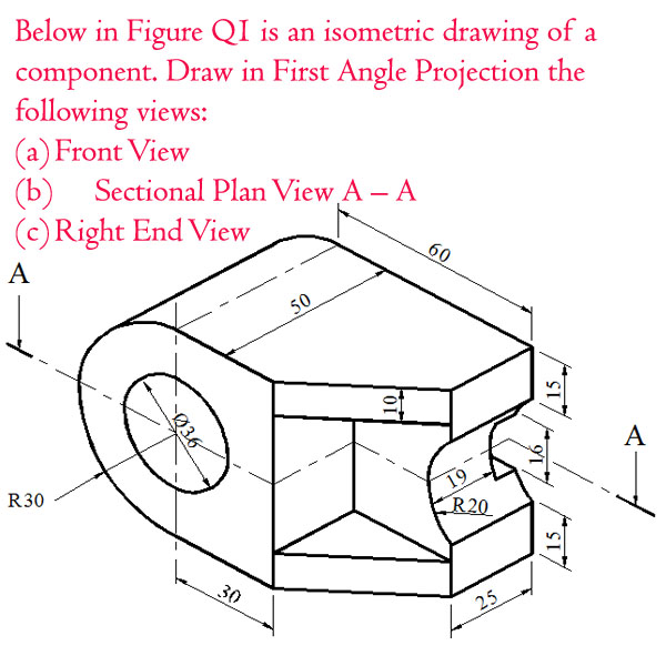 600x600 Solved Below In Figure Qi Is An Isometric Drawing Of A Co - Component Drawing
