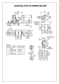 236x334 Assembly And Details Machine Drawing Pdf Plummber Block - Component Drawing
