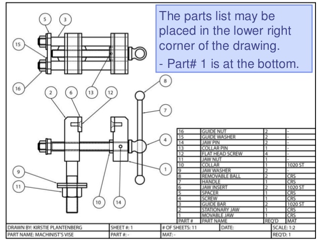 638x479 Chapter Assembly Drawings - Component Drawing