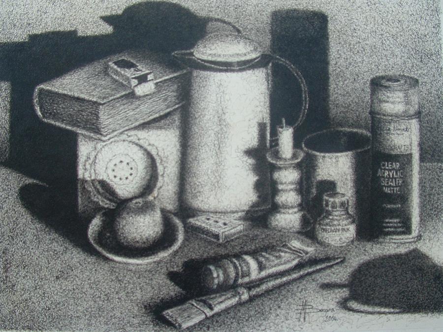 900x675 Still Life Drawing - Composition Drawing