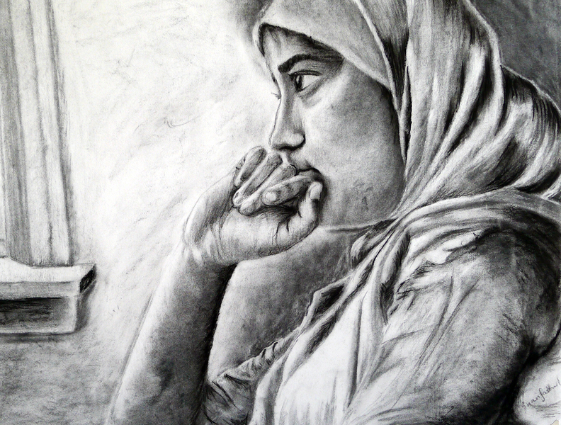 792x600 theresa antonellis student art work drawing composition self - Composition Drawing