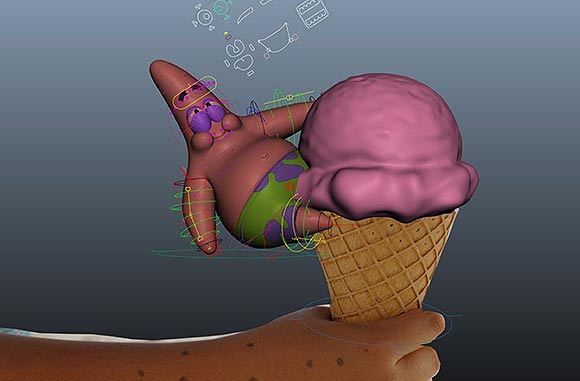 580x381 How Spongebob Was Translated From Hand Drawn To Computer Animation - Computer Animation Drawing