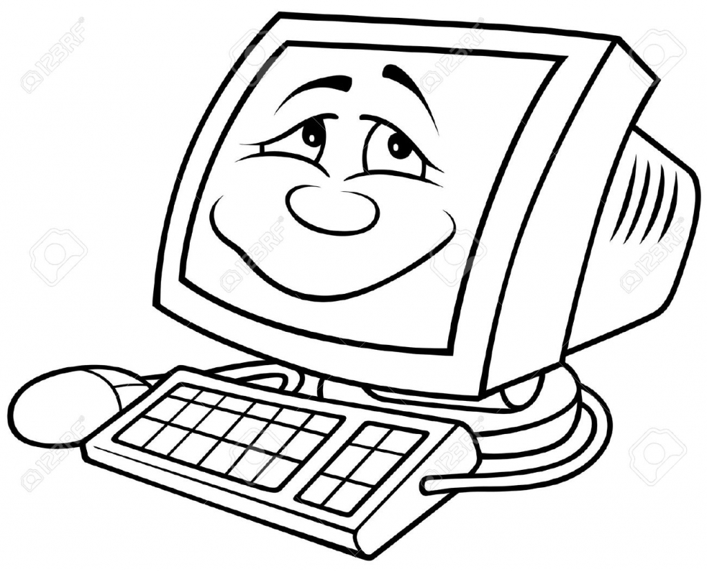 1024x829 Computer Cartoon Drawing - Computer Cartoon Drawing