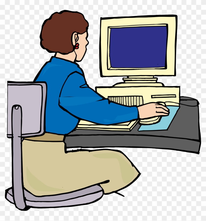 840x901 Personal Computer Cartoon Clip Art - Computer Cartoon Drawing