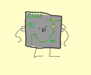 300x250 Computer Chip Single Family Drawing - Computer Chip Drawing