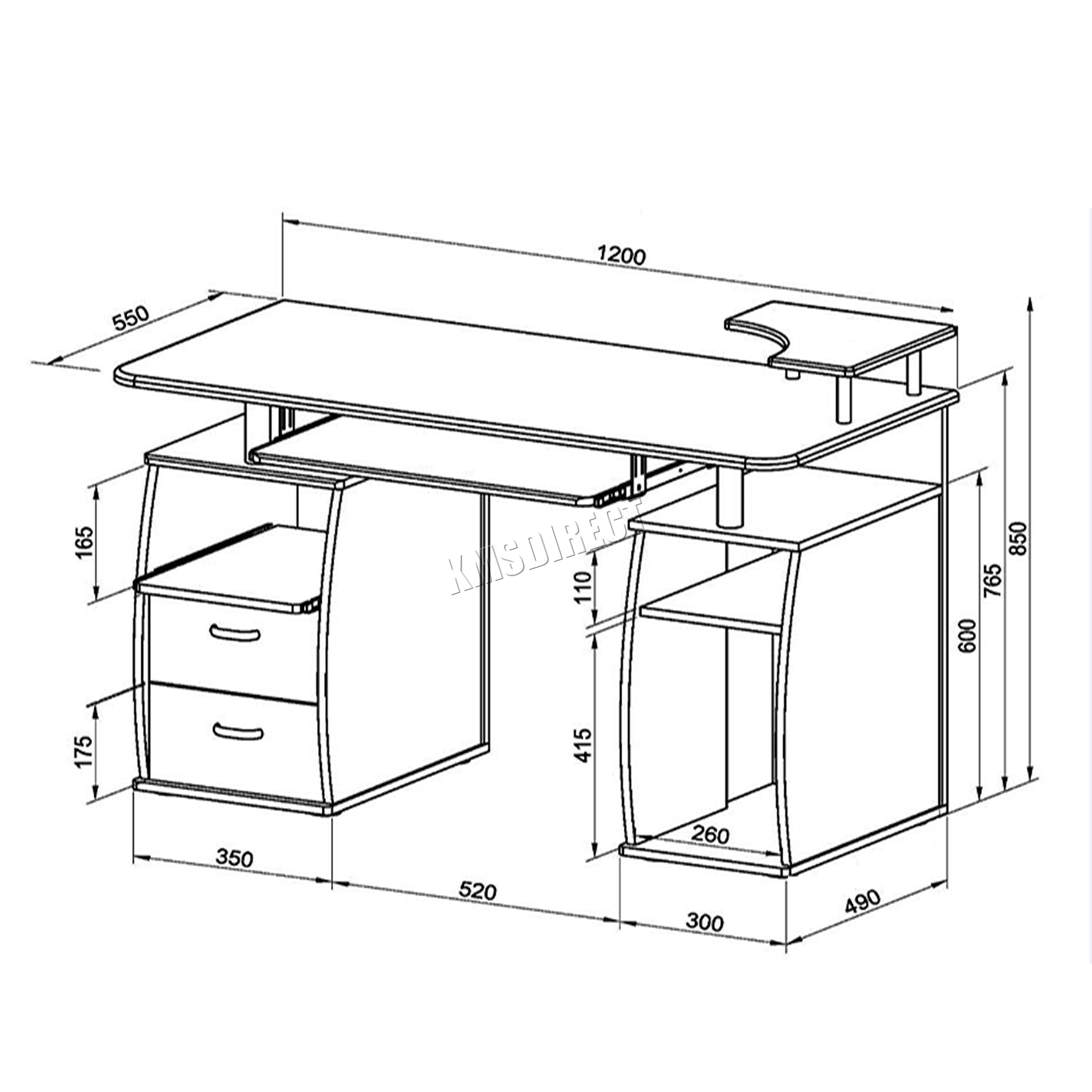 Computer Desk Drawing at Explore collection of