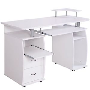 300x300 white computer desk workstation home office laptop drawers study - Computer Desk Drawing