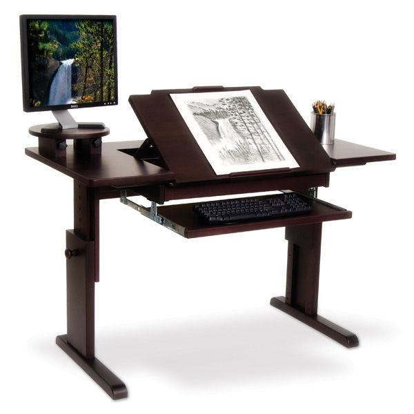 600x600 ah! art desk! for traditional or computer art! home inspirations - Computer Desk Drawing
