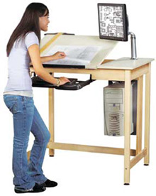 220x276 All Split Top School Cad Drawing Computer Table - Computer Desk Drawing