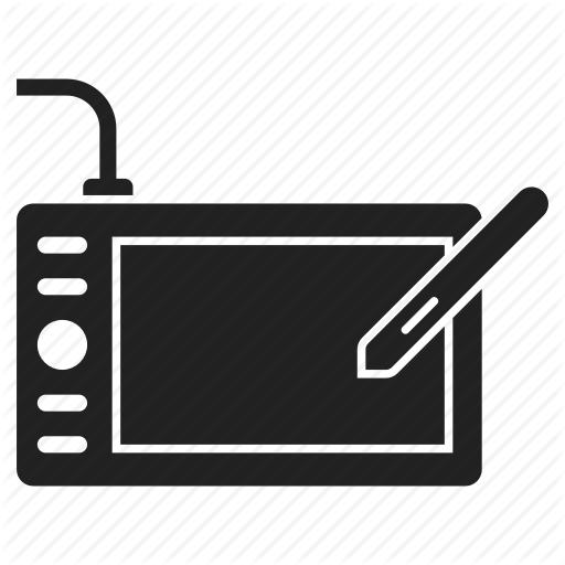512x512 Computer, Drawing, Graphic, Input, Pen, Peripheral, Tablet Icon - Computer Drawing