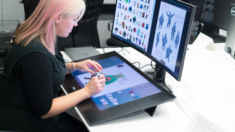 796x448 Dell Takes On The Surface Studio With A Ginormous Drawing Tablet - Computer Drawing Tablet