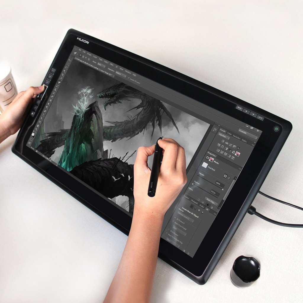 1024x1024 Huion Gt Graphics Drawing Tablet Monitor With Express Keys - Computer Graphics Drawing