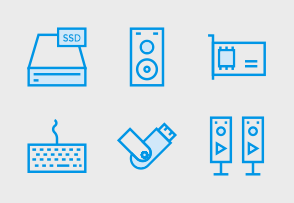 294x203 Computer Hardware Icons - Computer Hardware Drawing
