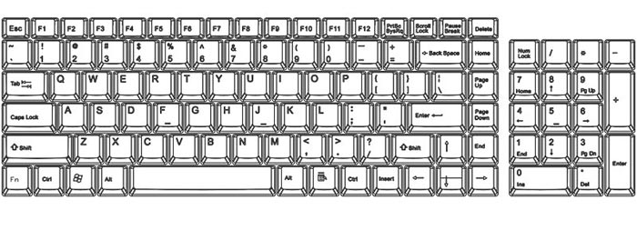 Computer Keyboard Drawing at PaintingValley.com | Explore collection of