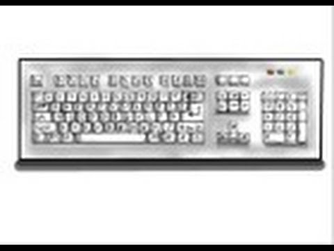 480x360 How To Draw A Computer Keyboard - Computer Keyboard Drawing