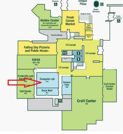 400x437 Emu Computing Lab Uo Libraries - Computer Lab Drawing