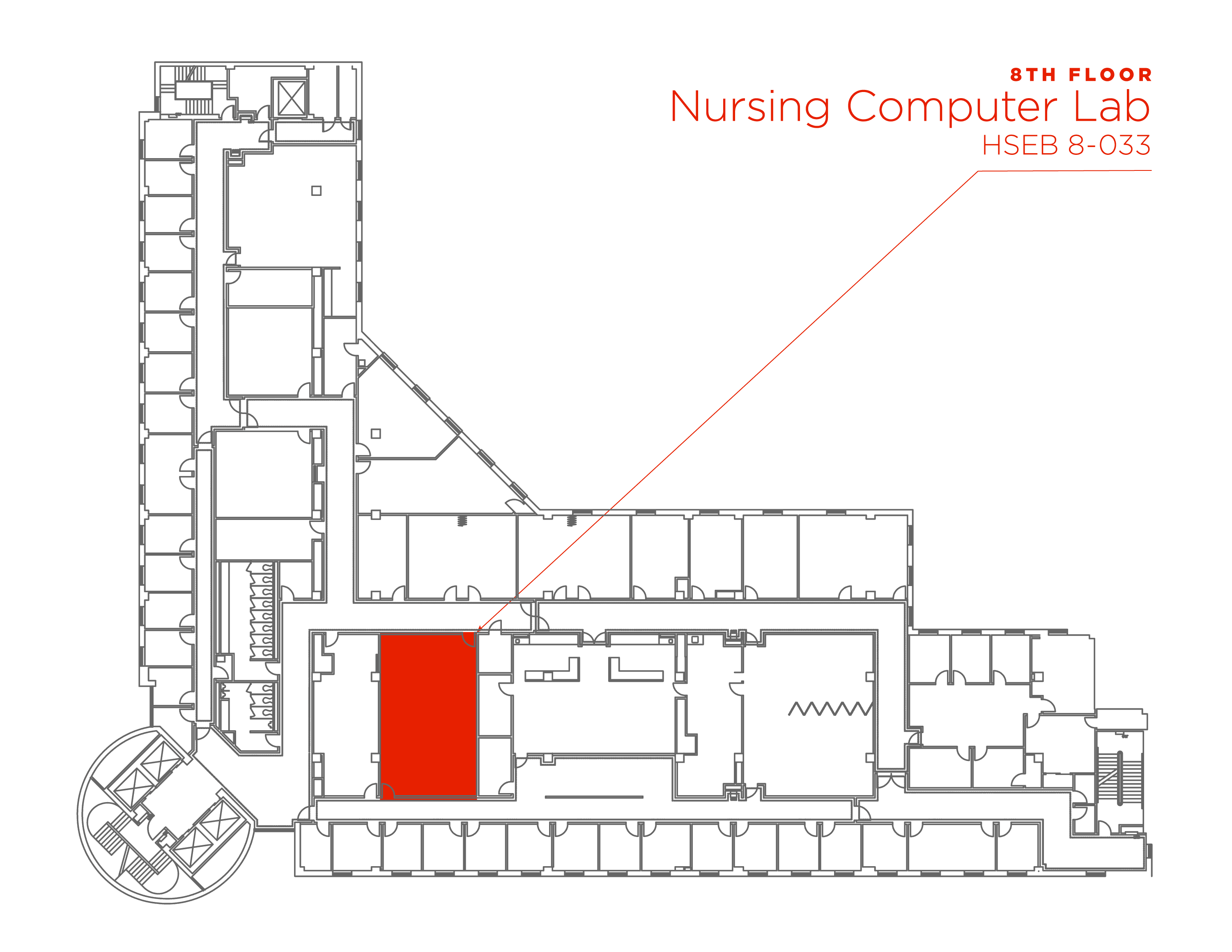 3000x2318 Nursing Computer Lab - Computer Lab Drawing