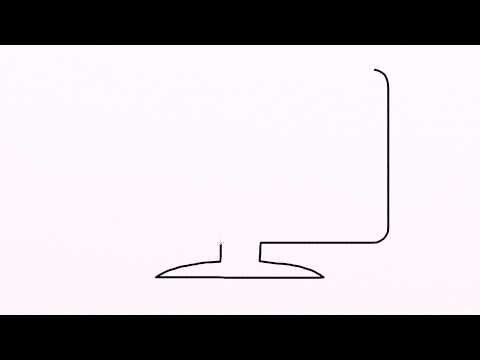480x360 How To Draw Computer Easy Drawing For Kids Step - Computer Monitor Drawing