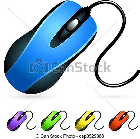 450x445 computer mouse set original vector illustration simple image - Computer Mouse Drawing