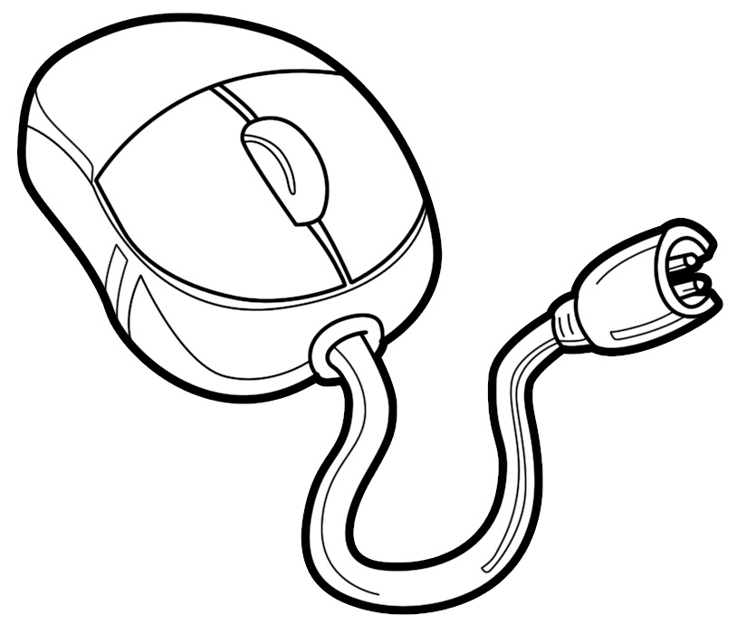 814x690 computer mouse clipart free images - Computer Mouse Drawing Images