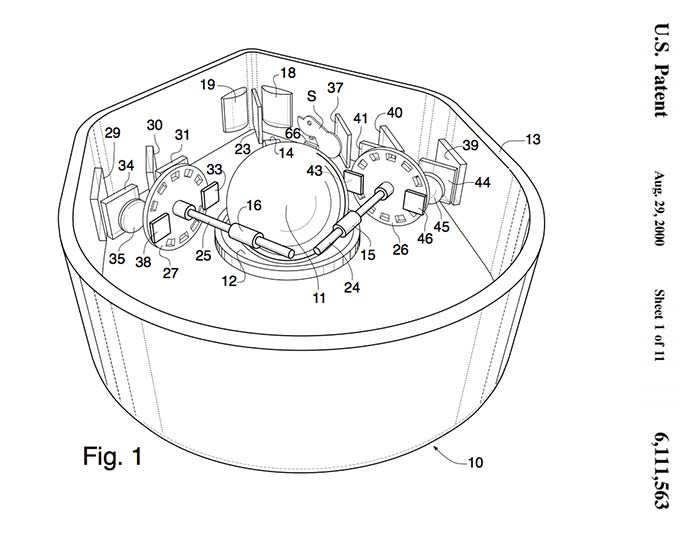 698x540 cordless optical computer mouse patent drawing - Computer Mouse Drawing Images