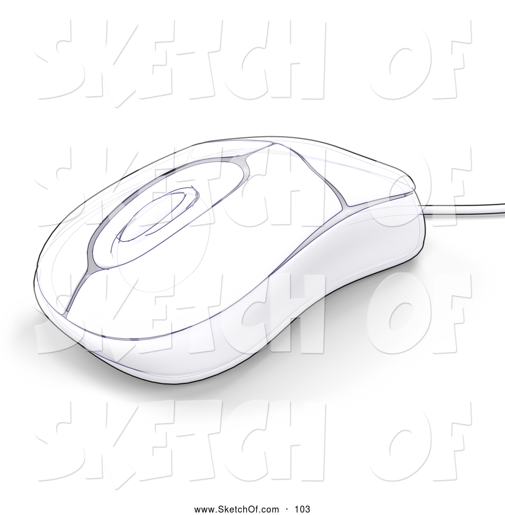 1024x1044 Drawing Of A Coloring - Computer Mouse Drawing Images