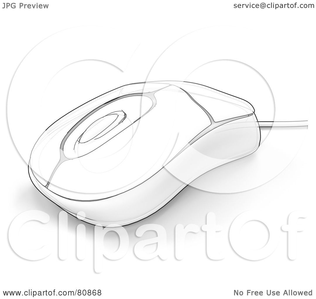 1080x1024 Royalty Free - Computer Mouse Drawing Images