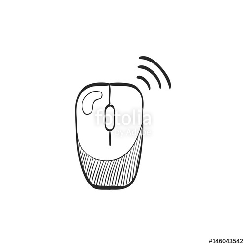 500x500 Sketch Icon - Computer Mouse Drawing Images
