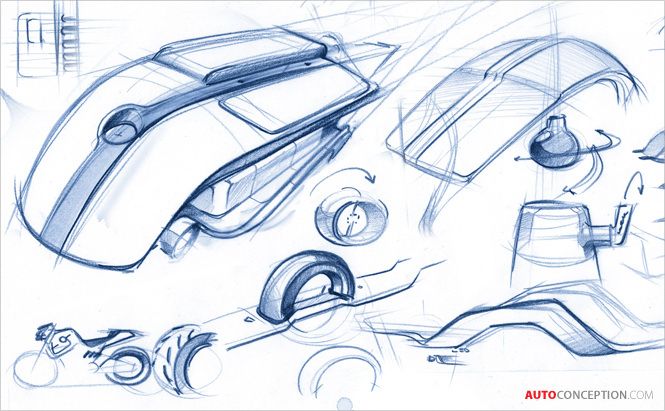 665x411 Bmw Group Designworksusa Designs Level M Computer - Computer Mouse Drawing Images